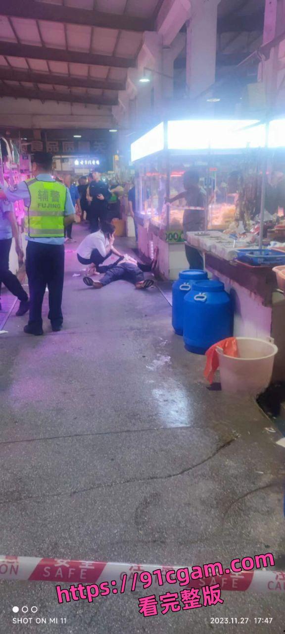 广东中山小榄菜市场杀人案全曝光!老婆偷情被抓 绿帽老公持刀桶男小三!-5